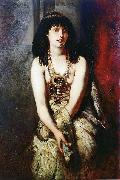 Makart, Hans An Egyptian Princess oil painting on canvas